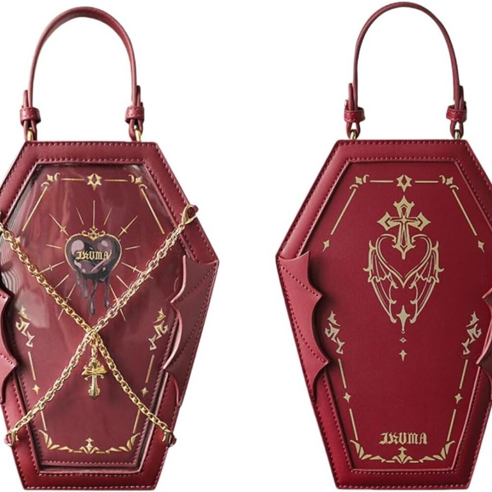 Ita Bag Backpack Gothic Coffin Purses and Handbags for Women Halloween Shoulder